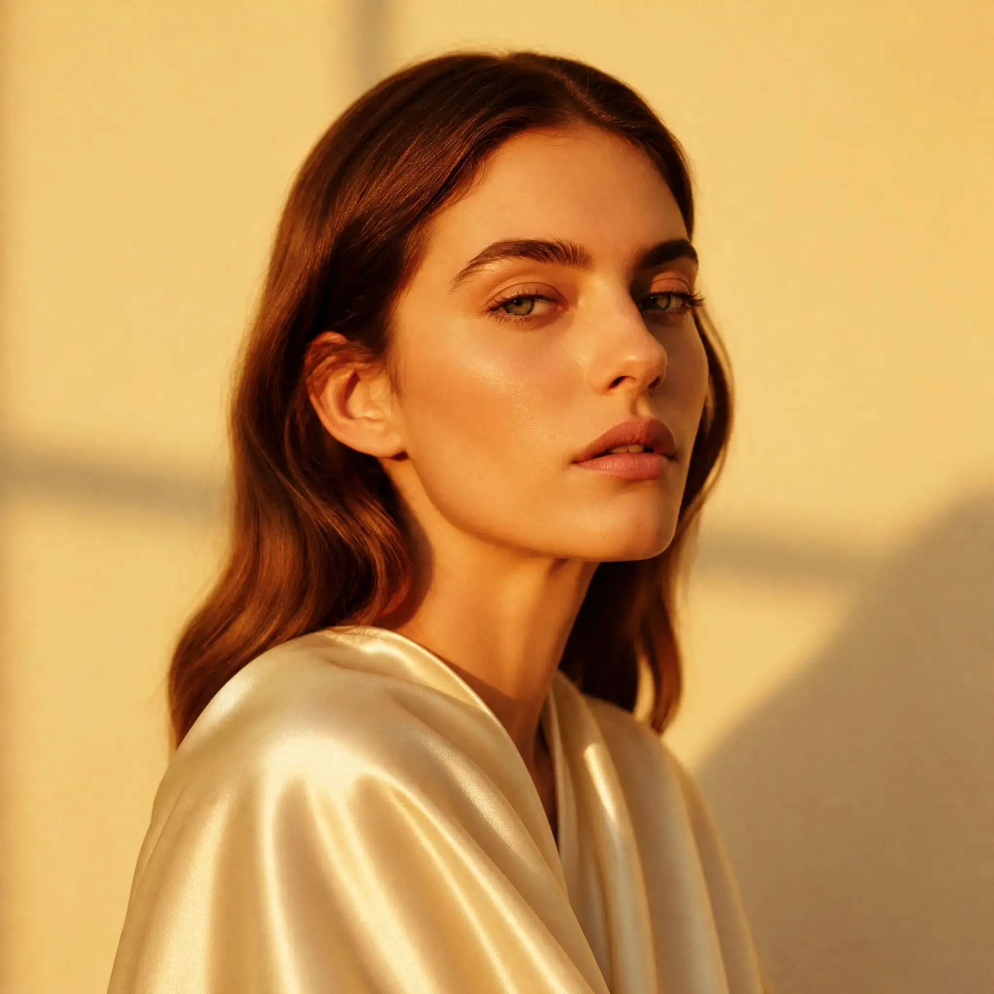 Portrait in warm natural light — seasonal colour reading