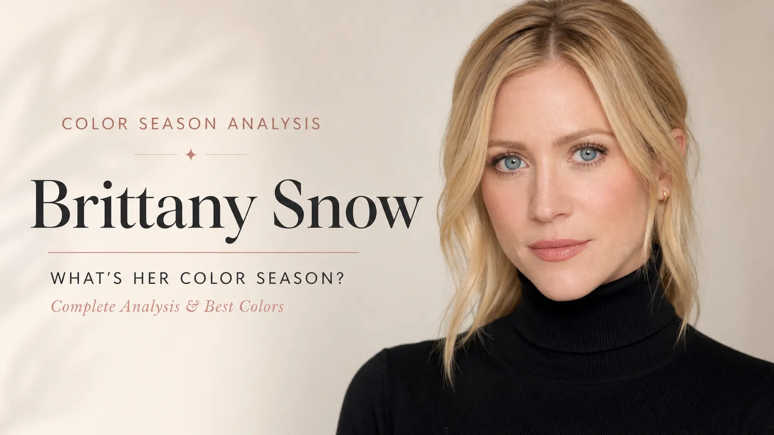 Brittany Snow Colour Analysis: Bright Spring Season Breakdown