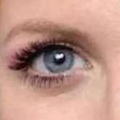 Brittany Snow's eyes — vivid warm blue, Bright Spring quality