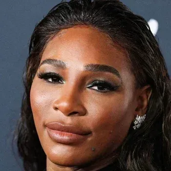 Serena Williams — Deep Autumn celebrity example, deep warm skin with golden undertone, very dark hair and dark warm eyes