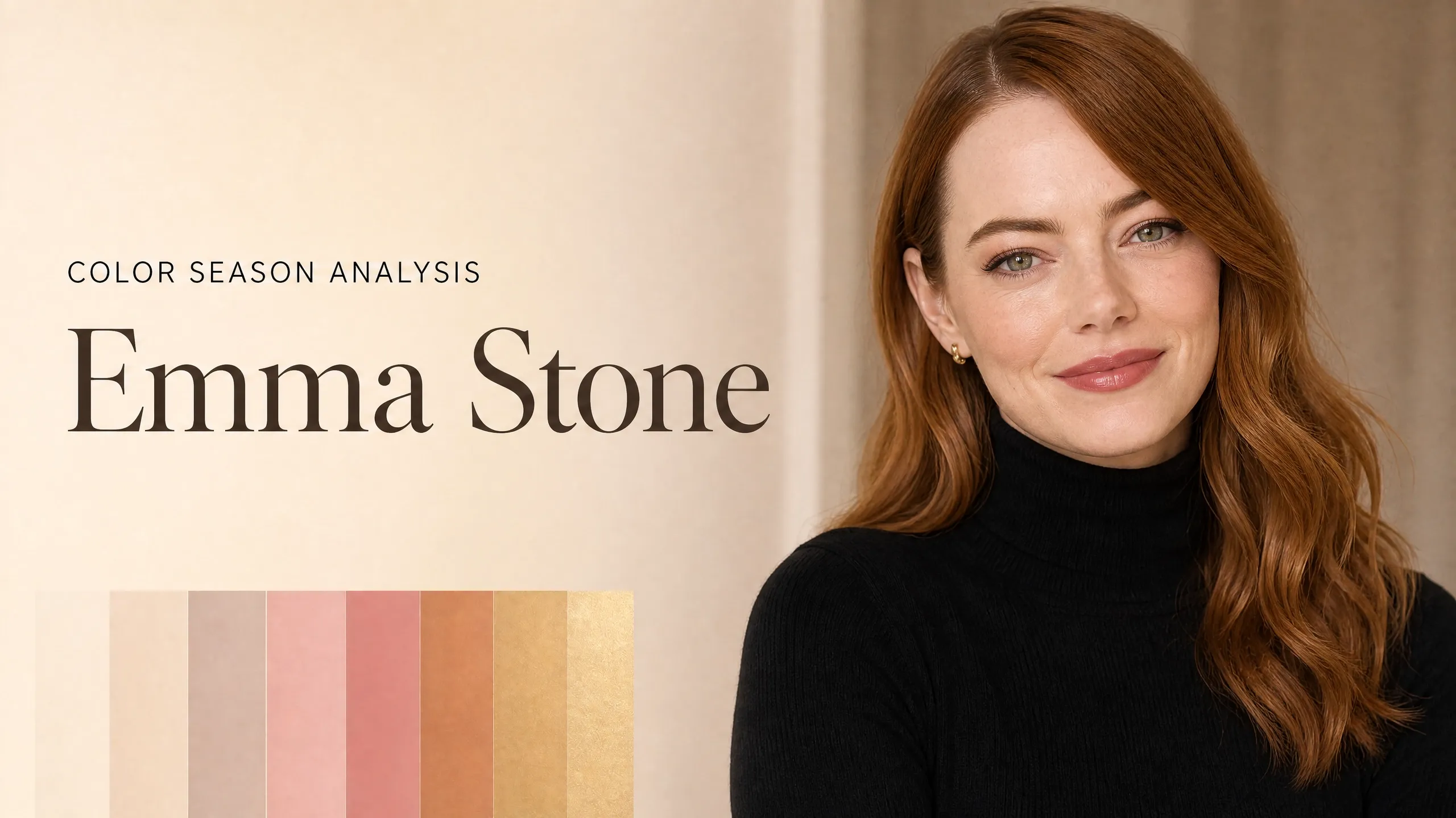 Emma Stone Colour Analysis: True Spring Season Revealed