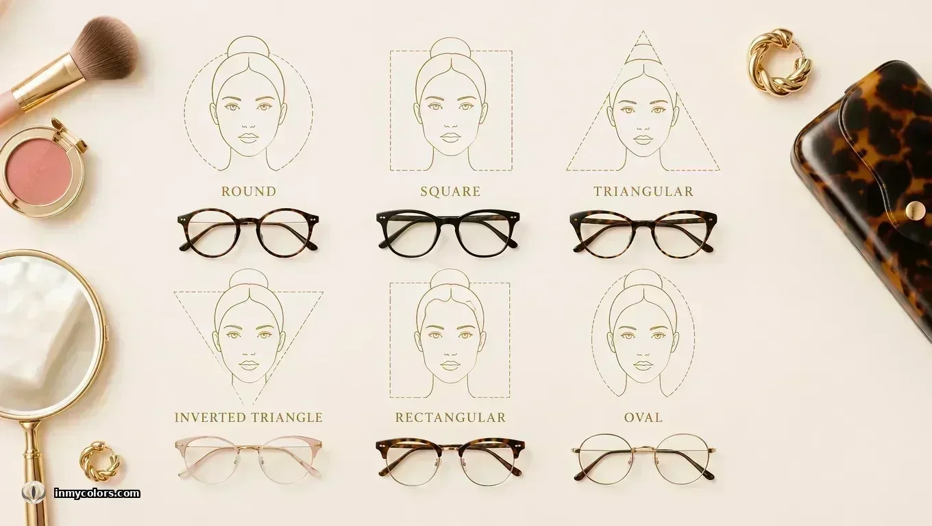 Glasses guide for six face shapes — best eyewear frames for round, square, triangular, inverted triangle, rectangular, oval