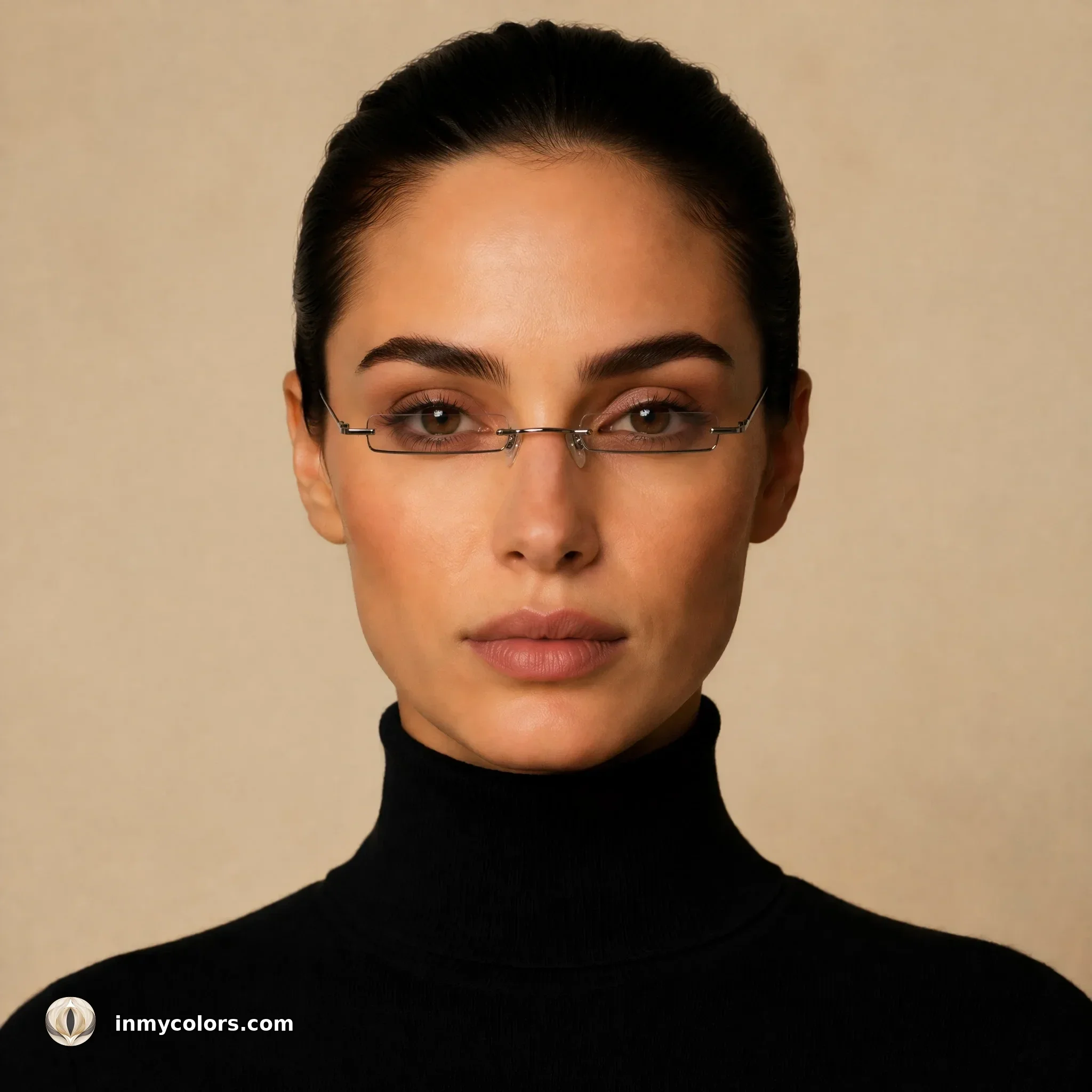 Oval face shape wearing tiny frames that appear lost on the face — what to avoid