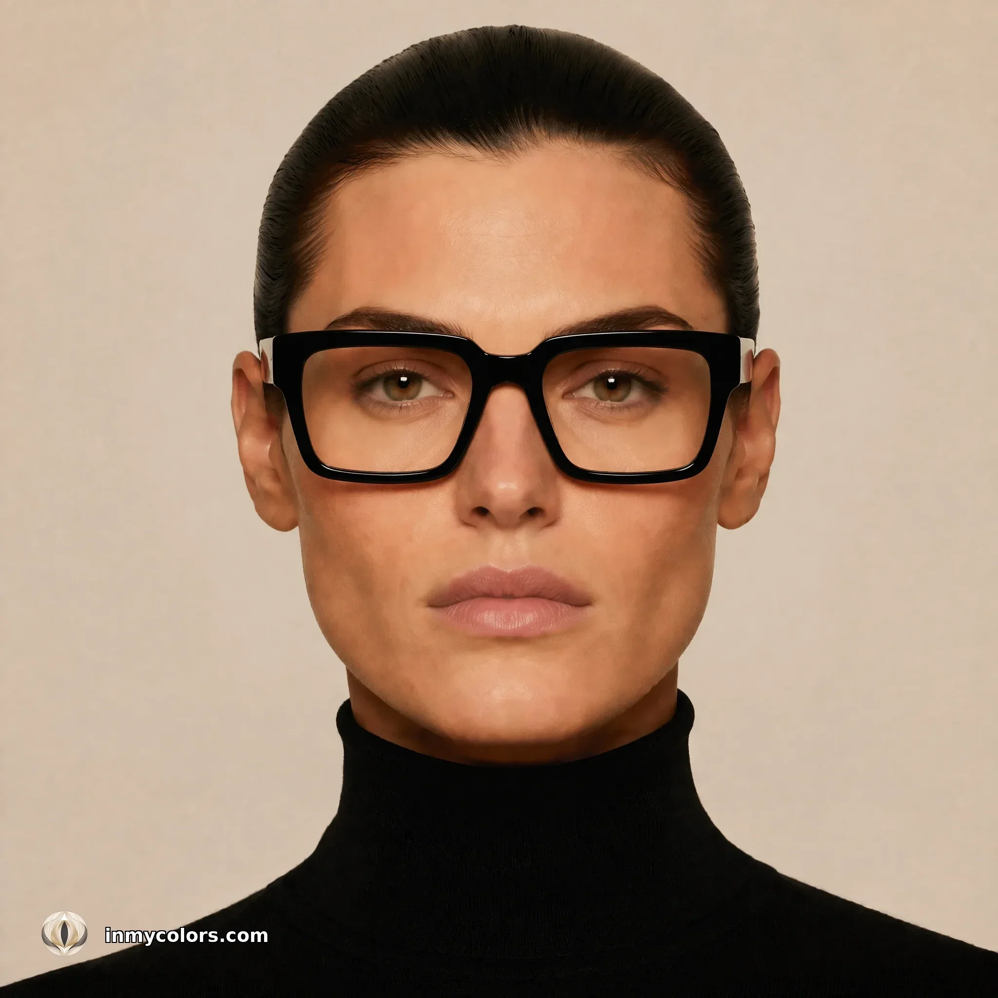 Square face shape wearing square frames that match the jaw's lines — what to avoid