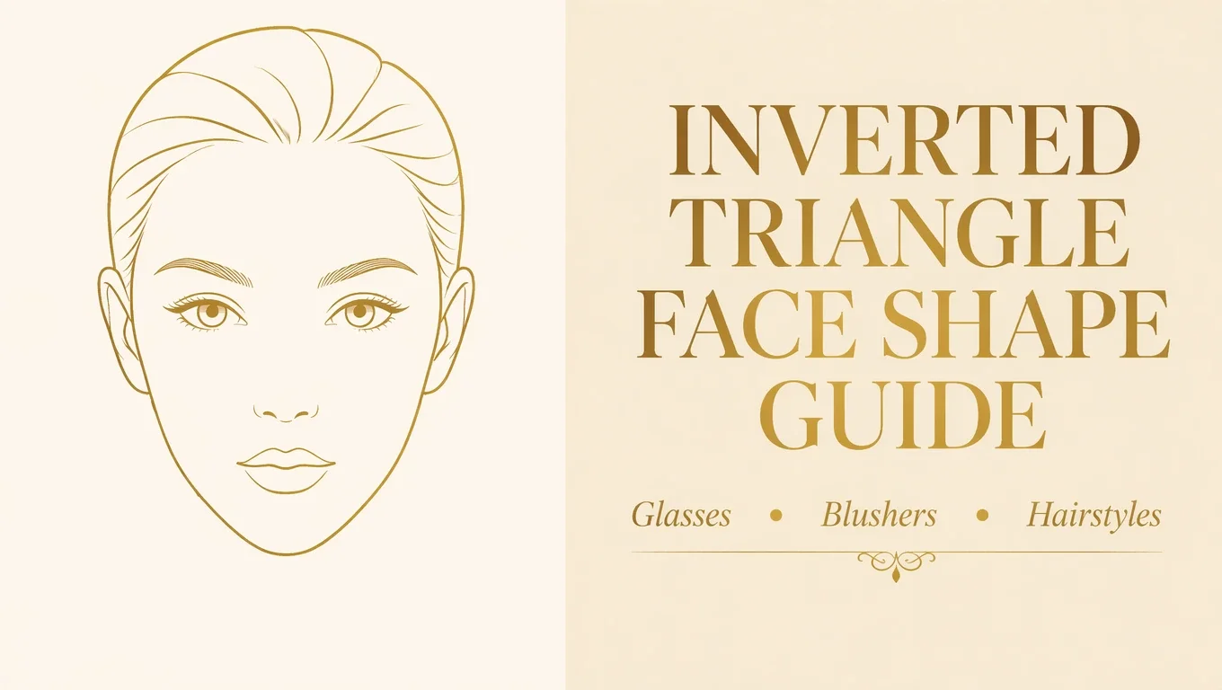 Inverted Triangle Face Shape: The Complete Style Guide for Glasses, Blusher & Hair