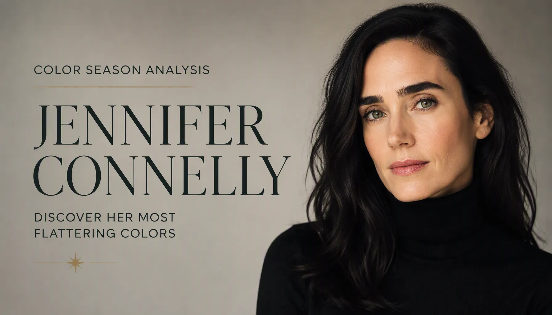 Jennifer Connelly Colour Analysis: True Winter Season Breakdown