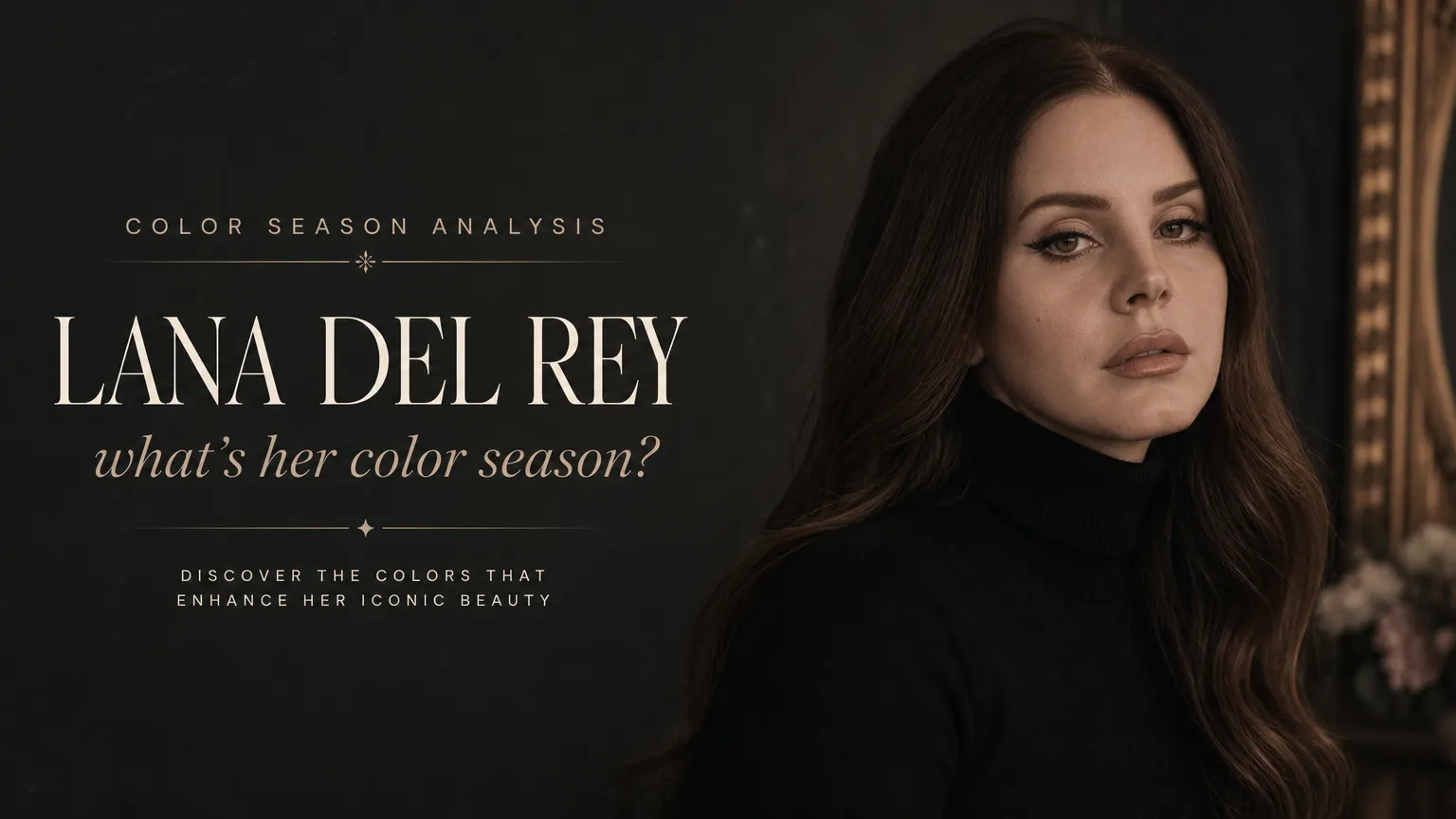 Lana Del Rey Colour Analysis: Soft Autumn Season Revealed