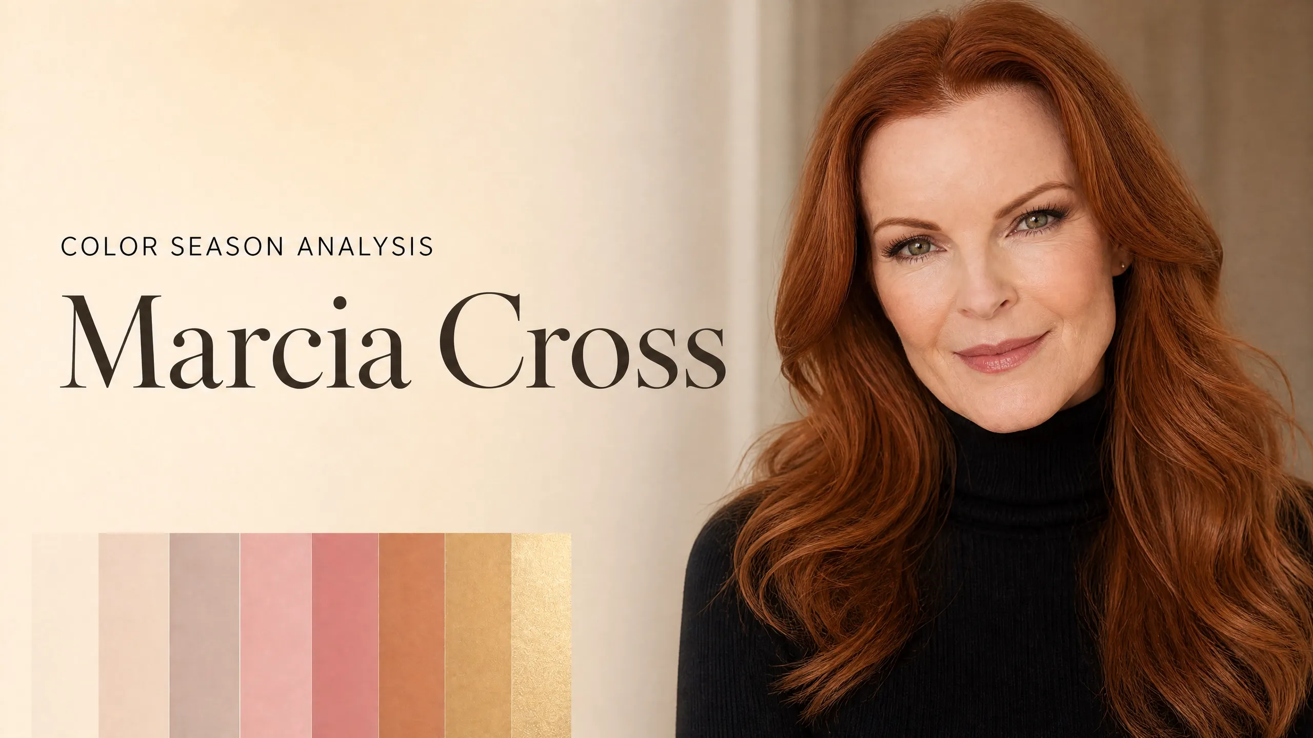 Marcia Cross Colour Analysis: True Spring Season Breakdown