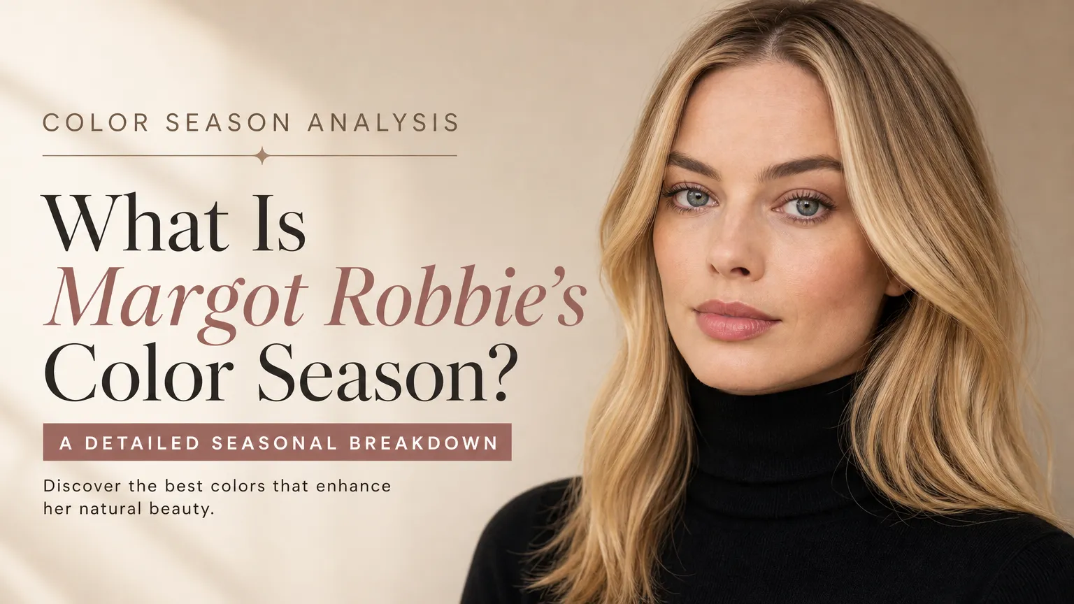 Margot Robbie Colour Analysis: Light Summer Season Revealed