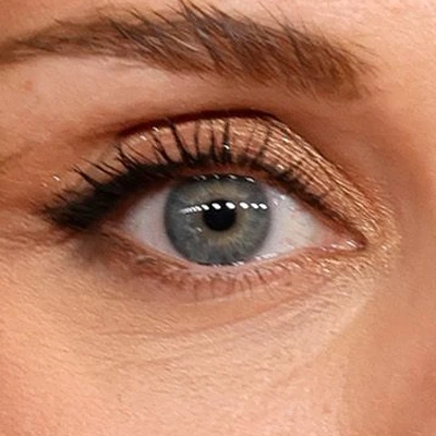 Miley Cyrus's eyes — blue-grey with warm olive surround