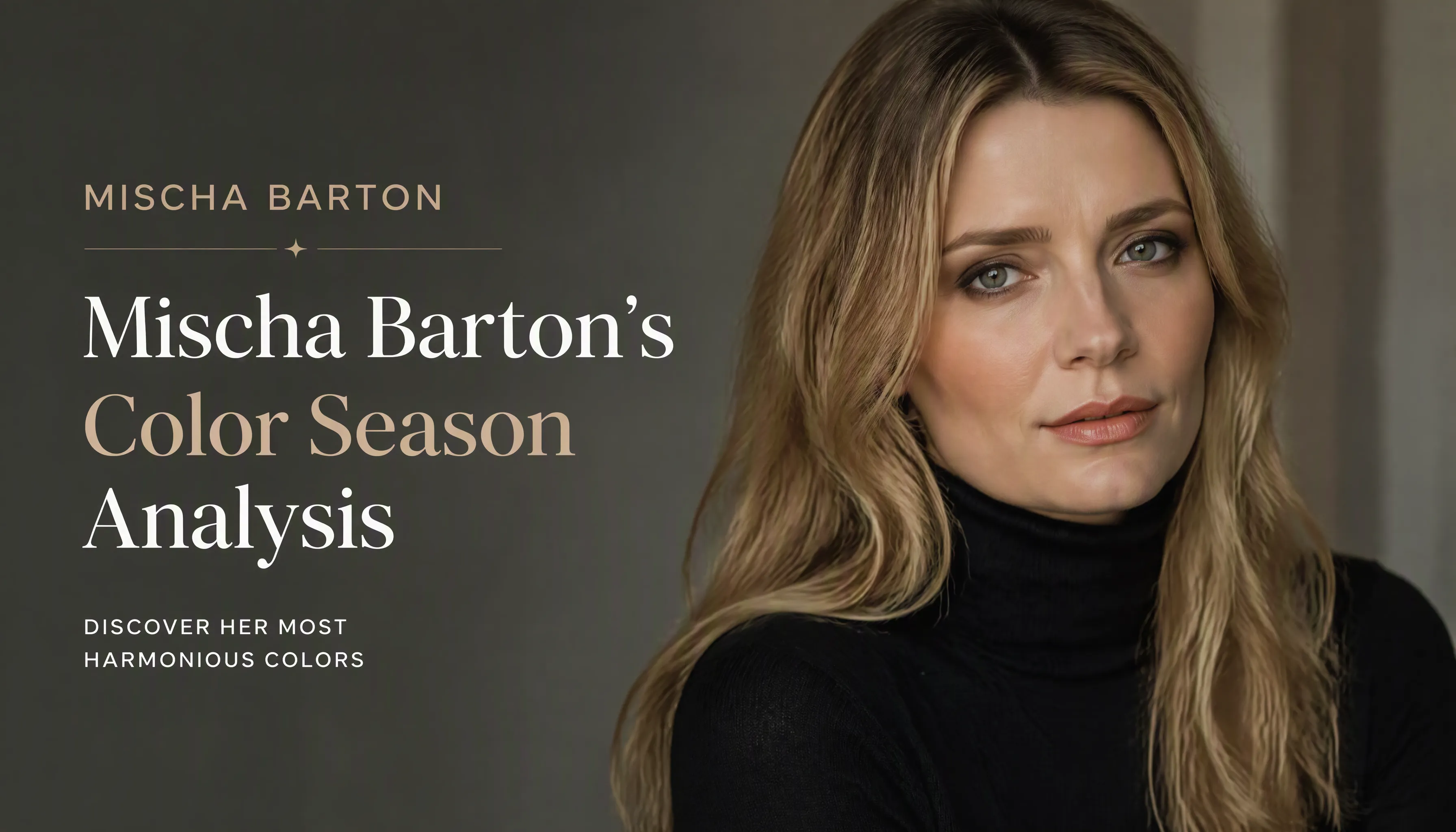Mischa Barton Colour Analysis: Soft Autumn Season Breakdown