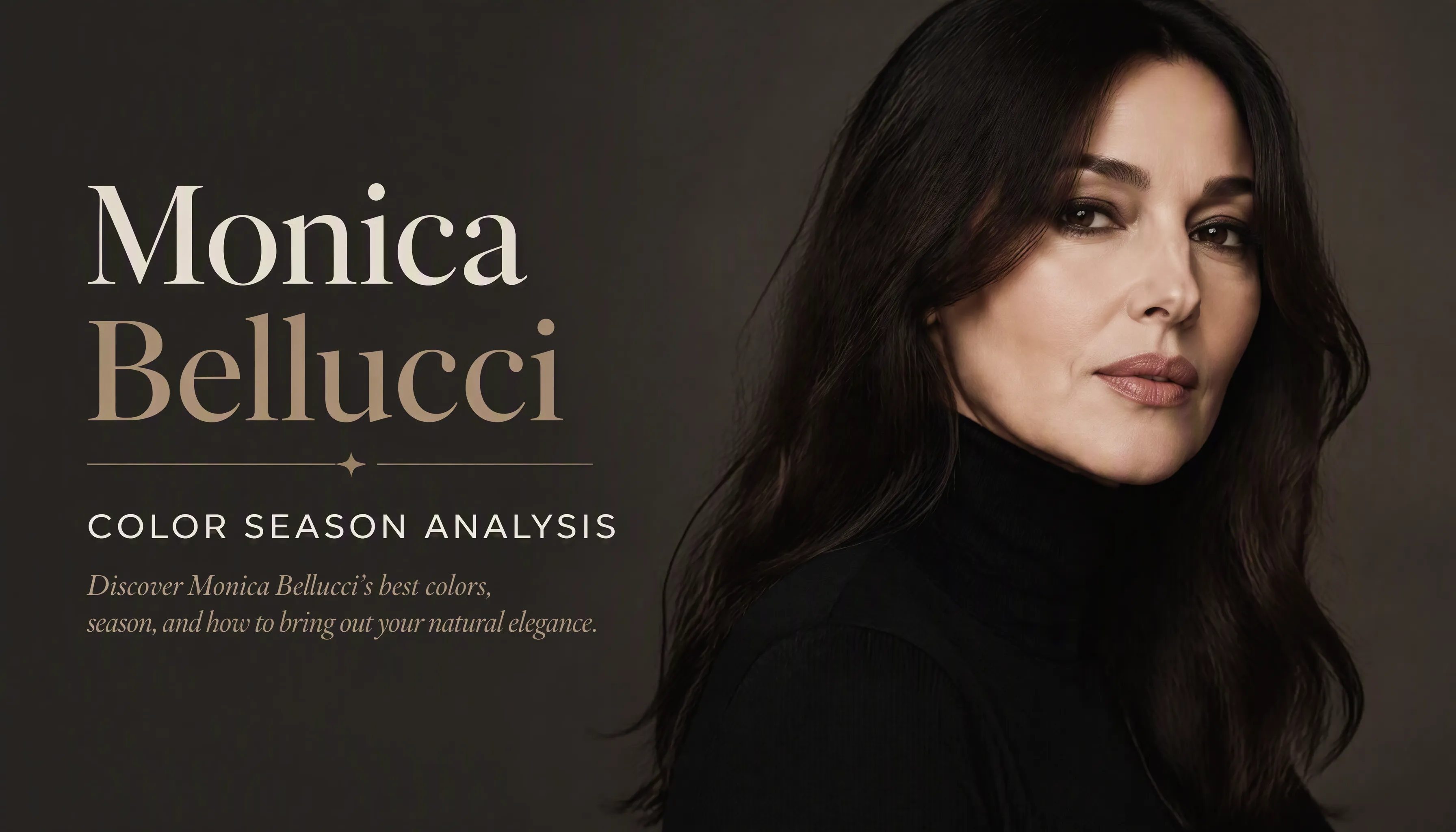 Monica Bellucci Colour Analysis: Deep Winter Season Revealed