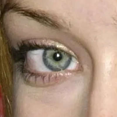 Olivia Wilde's eyes — blue-grey hazel, muted Soft Summer quality