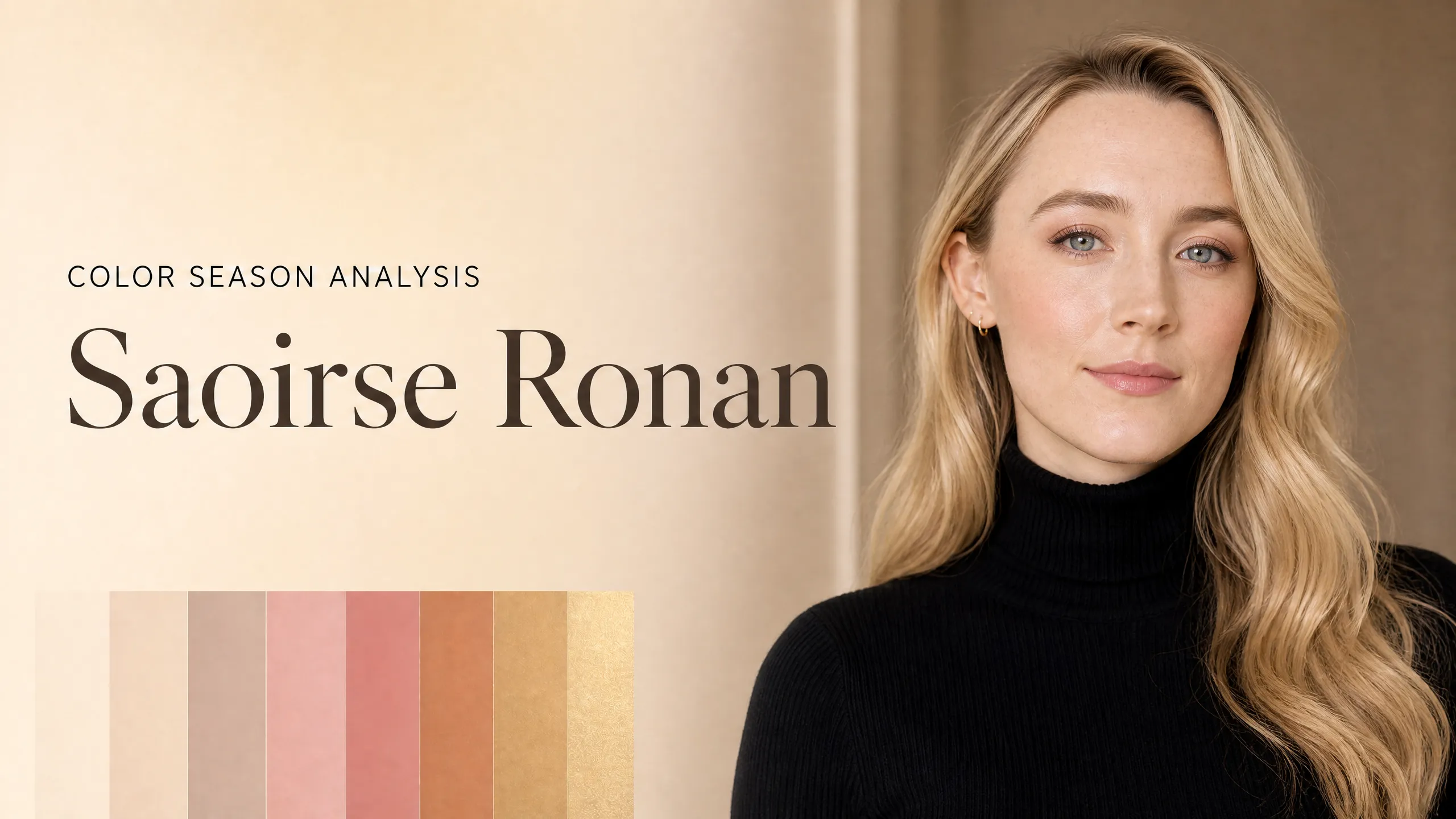 Saoirse Ronan Colour Analysis: Light Spring Season Revealed