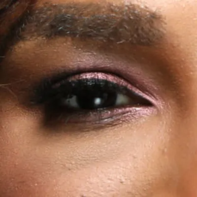 Serena Williams's eyes — deep dark brown, warm Deep Autumn quality