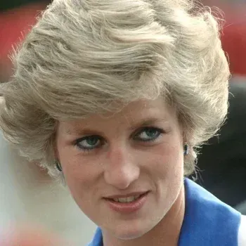 Princess Diana — Soft Summer celebrity example, ash-blonde hair and cool grey-blue eyes with fair cool muted complexion