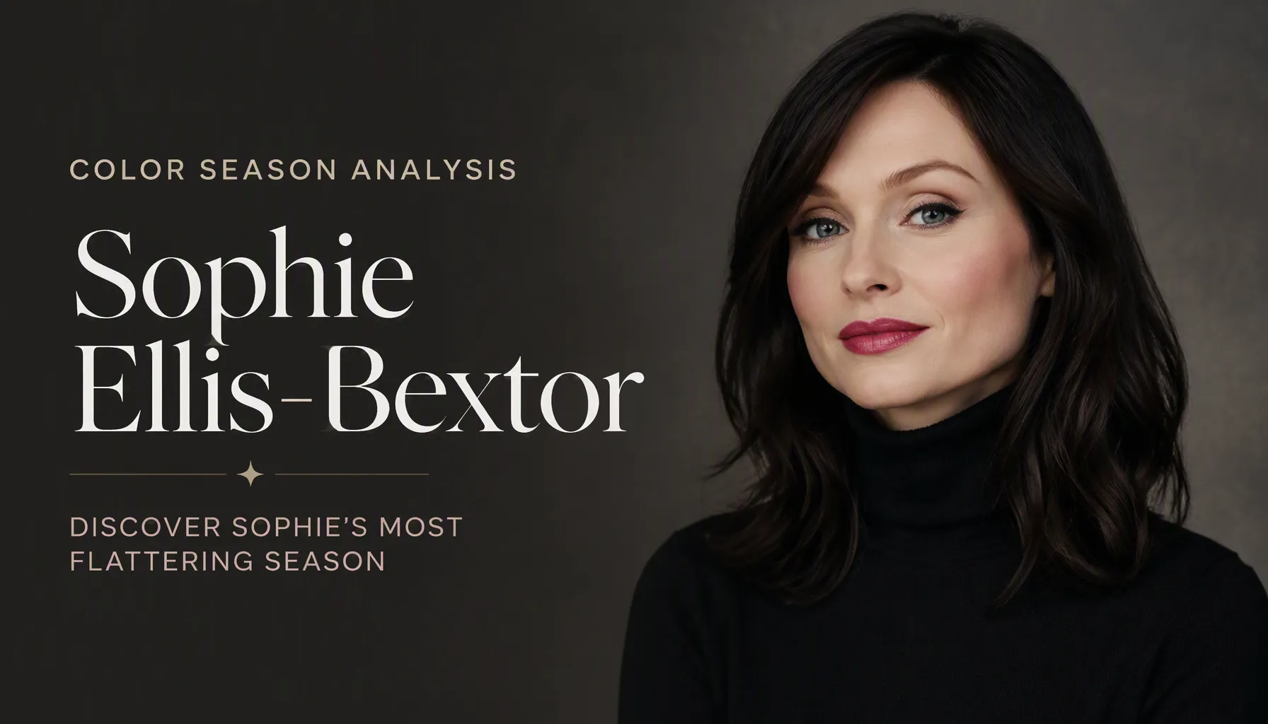 Sophie Ellis-Bextor Colour Analysis: Bright Winter Season Revealed