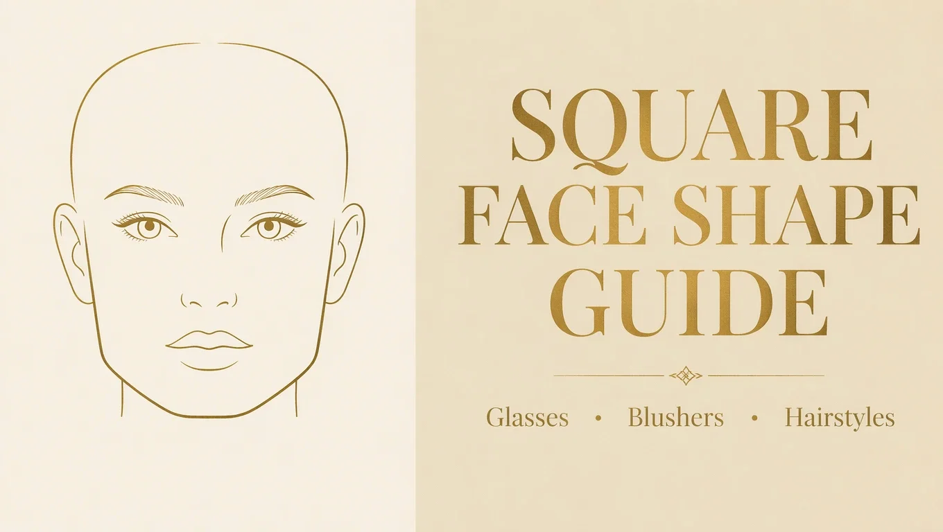 Square Face Shape: The Complete Style Guide for Glasses, Blusher & Hair