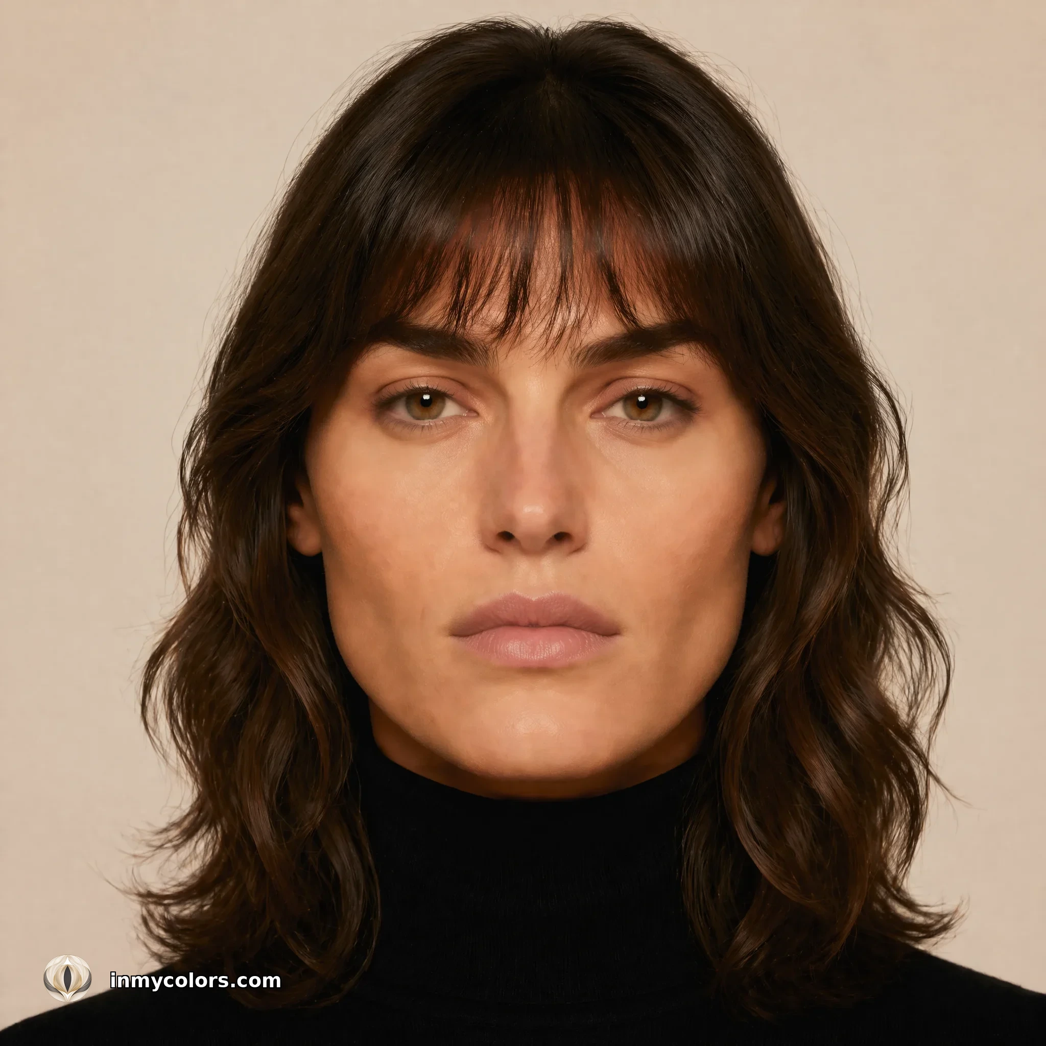 Square face shape with recommended hairstyle
