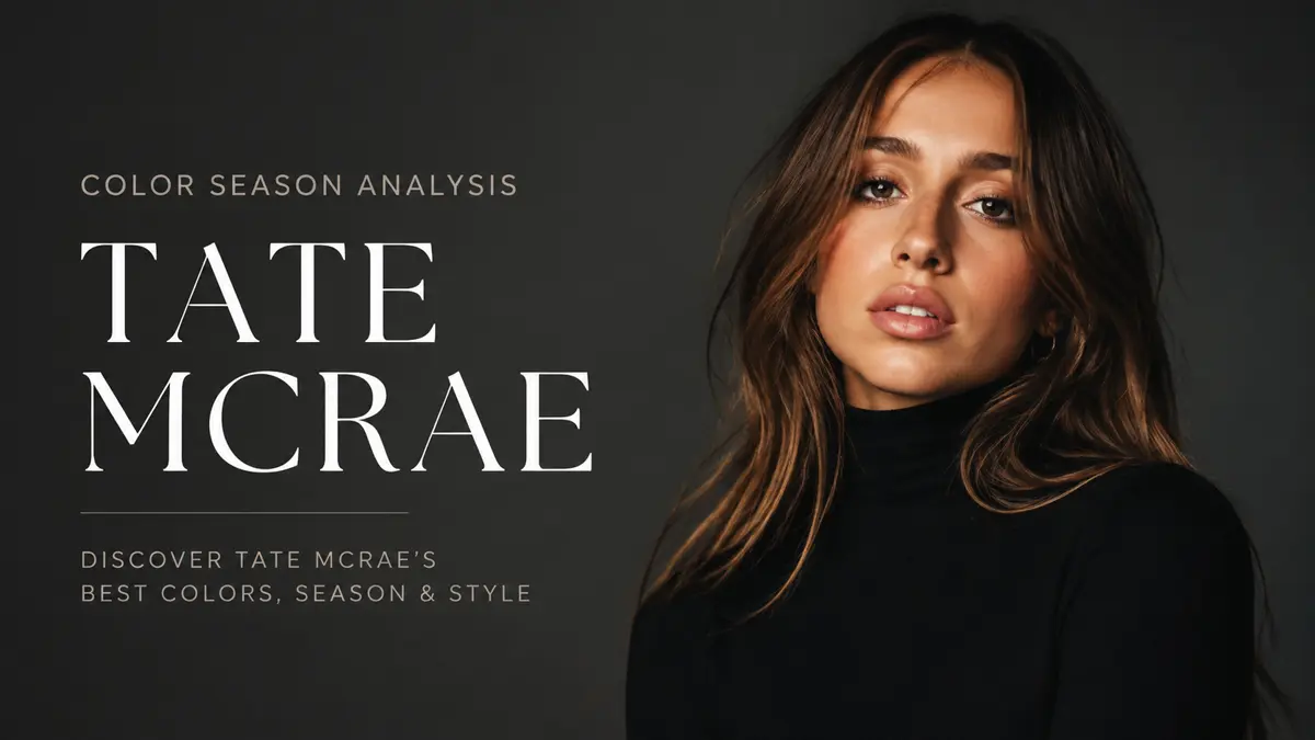 Tate McRae Colour Analysis: Why She's a Soft Autumn