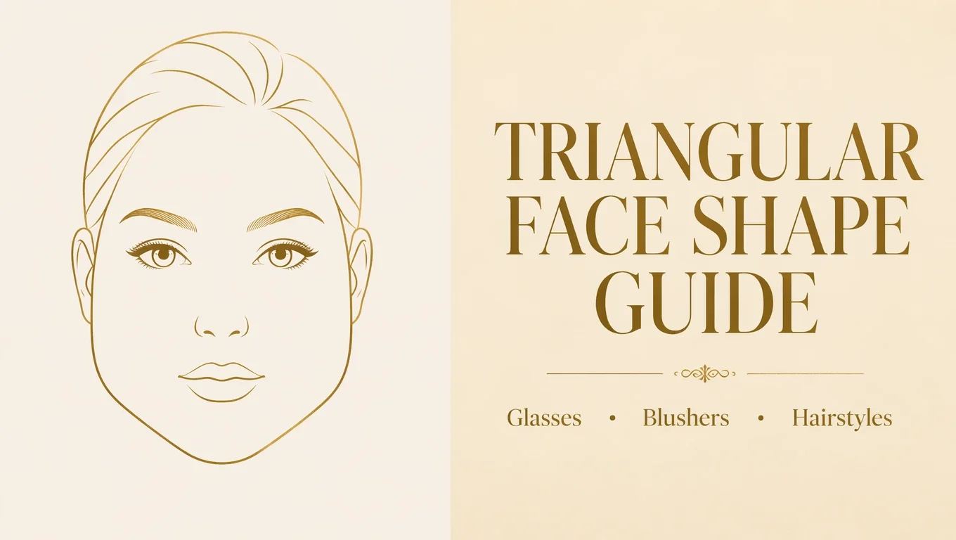 Triangular Face Shape: The Complete Style Guide for Glasses, Blusher & Hair