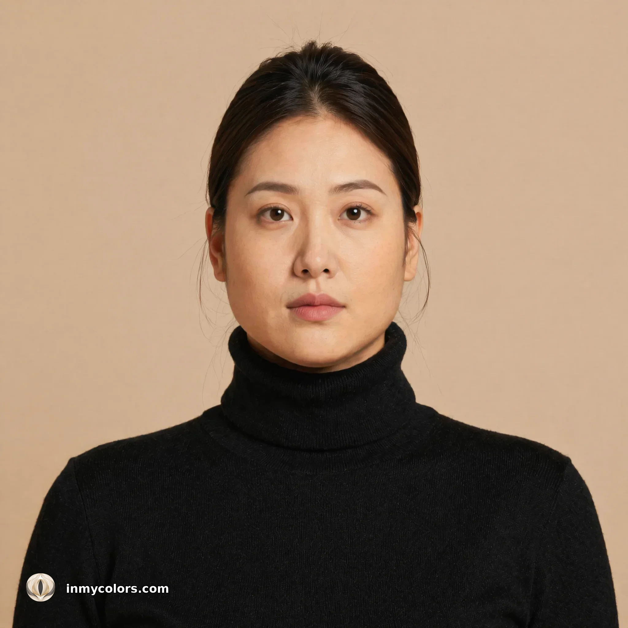 Base portrait for triangular face shape glasses guide