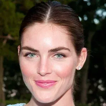 Hilary Rhoda — True Winter celebrity example, dark cool brown hair, fair cool skin and vivid cool grey-green eyes