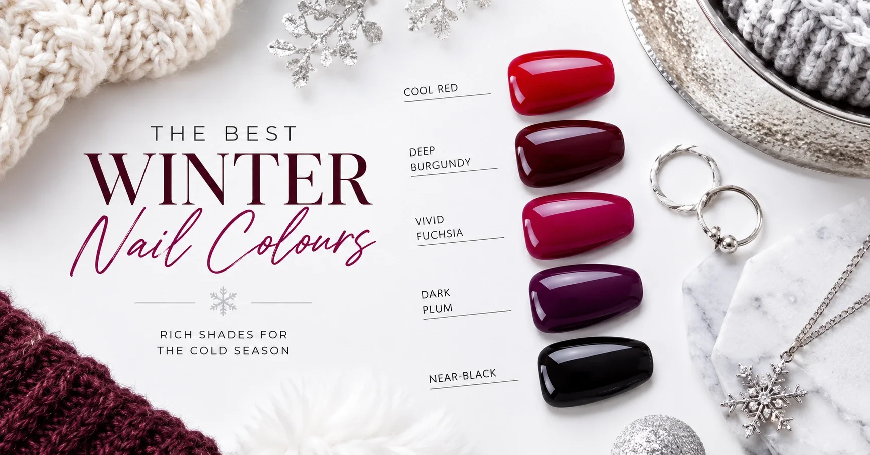 Nail Colours for Winter Seasons: Bold, Cool and Graphic